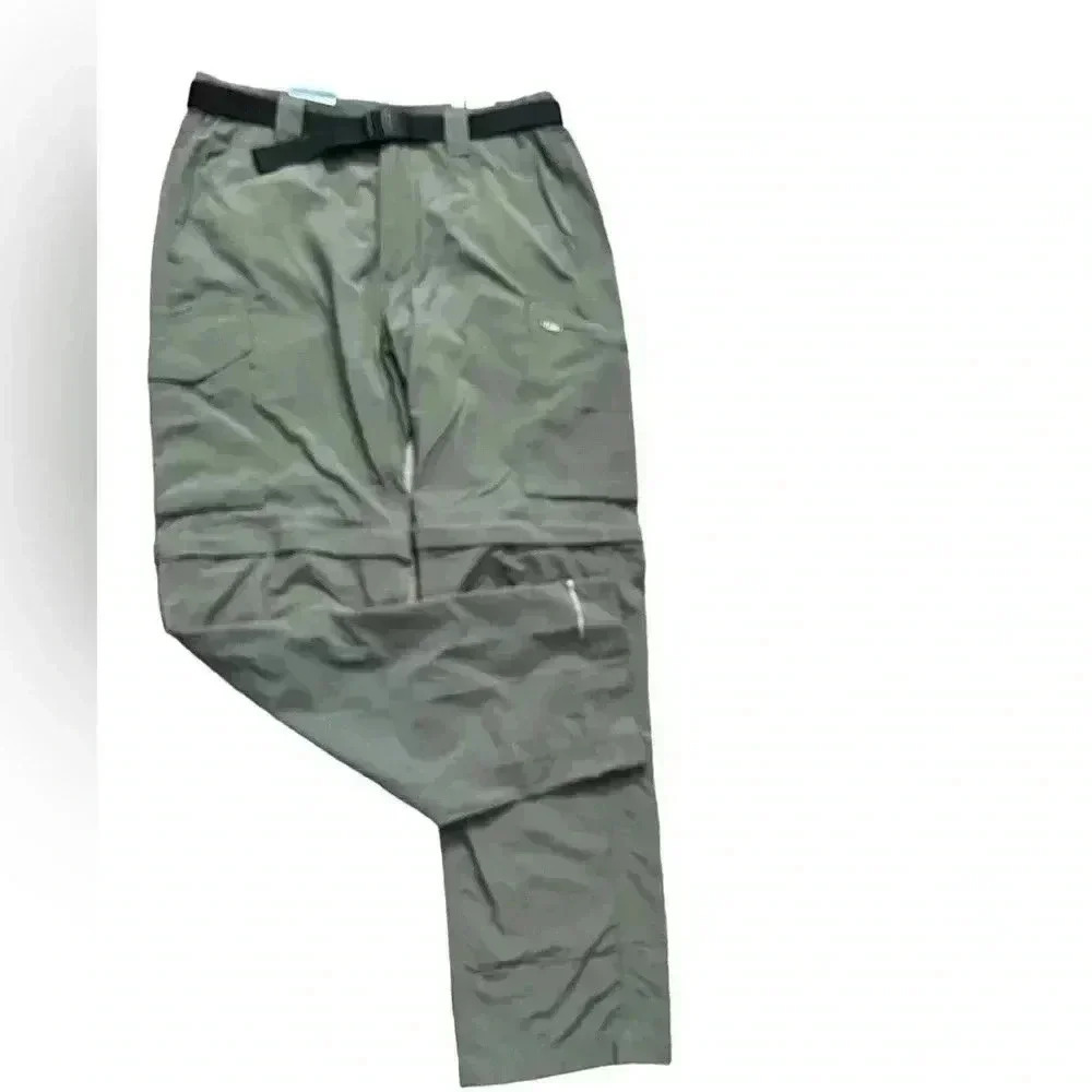 Columbia Convertible Pants Men's 30 x 30 Green Omni Shade Sun Protection Hiking - Picture 4 of 9